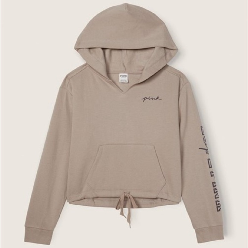 PINK Victoria's Secret Taupe Hoodie
